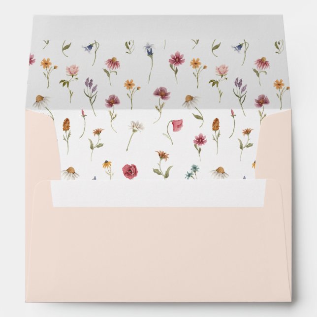 Enveloppes personnalisées de Fête des mariées de f (Dos (Bas))