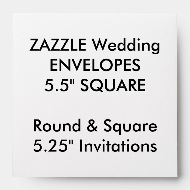 Enveloppes personnalisées mariage Invitations Carr (Devant)