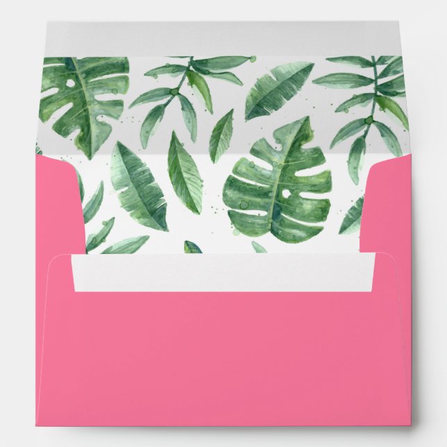 Enveloppes Pink Tropical Envelope (Dos (Bas))
