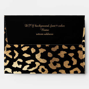 Enveloppes PixDezines Faux Gold Leopard Spots/DO-IT-YOURSELF