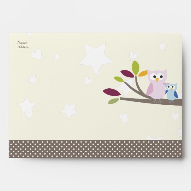 Enveloppes PixDezines Maman+baby pour un baby shower (Devant)