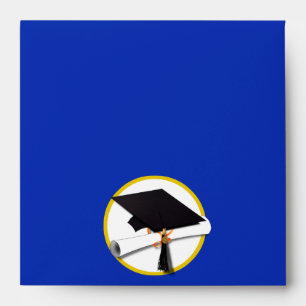 Enveloppes Plafond de diplôme avec diplôme - Bleu foncé