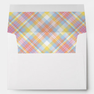 Enveloppes Plaid Pastel Stripe
