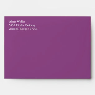 Enveloppes Plum Purple A7 5x7 Avec Adresse De Reto