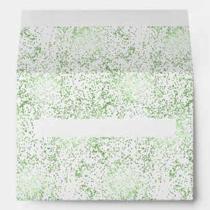 Enveloppes Points Confetti de menthe