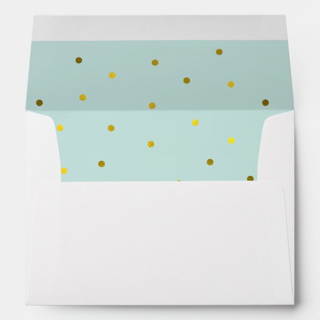 Enveloppes Points d'huile d'or à la menthe et aux faux (Dos (Bas))