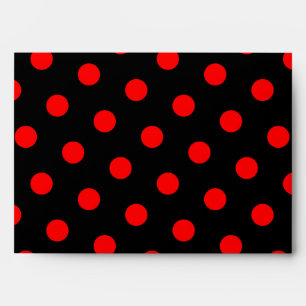 Enveloppes Points noirs et rouges
