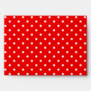 Enveloppes Points rouges et blancs