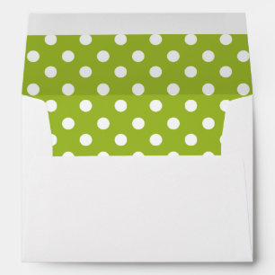 Enveloppes Pois verts