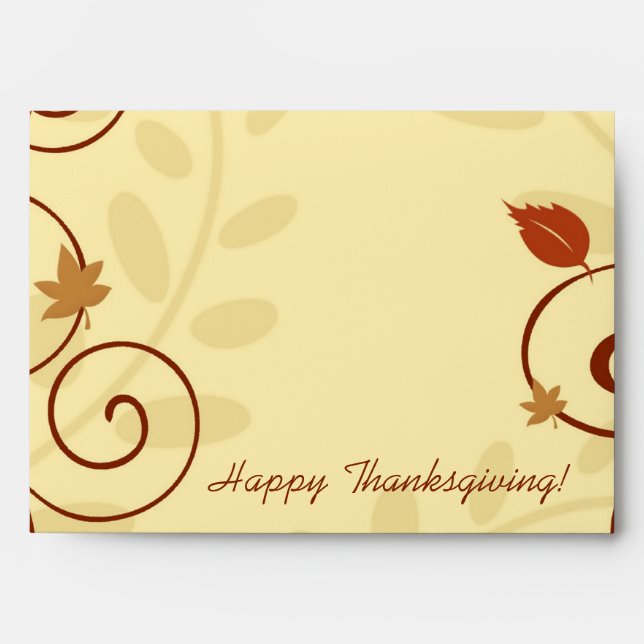 Enveloppes pour les Feuilles de Thanksgiving et Sw (Devant)