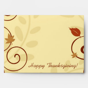 Enveloppes pour les Feuilles de Thanksgiving et Sw
