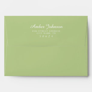 Enveloppes pré-adressées Apple Green 5 x 7