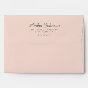 Enveloppes pré-adressées rose pâle 5 x 7