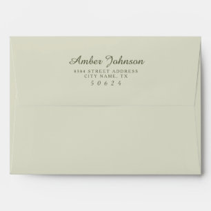 Enveloppes pré-adressées vertes 5 x 7