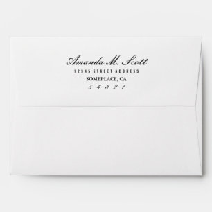 Enveloppes préadressées de type élégant