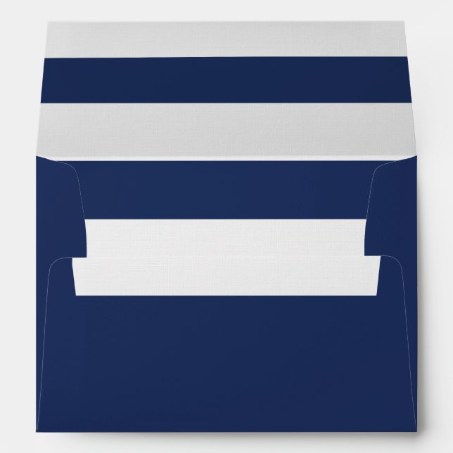 Enveloppes préadressées Marine 5 x 7 (Dos (Bas))