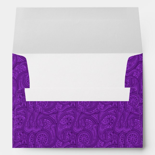 Enveloppes Purple Paisley (Dos (Bas))