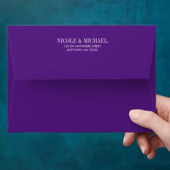Enveloppes Purple Pré-Adressé A7 (Hand)