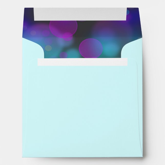 Enveloppes Purple rose Turquoise bleu (Dos (Bas))