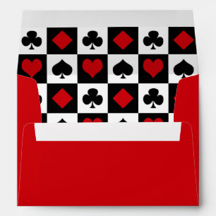 Enveloppes Quatre costumes de carte