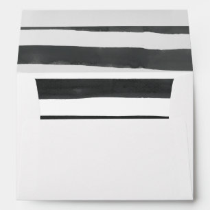 enveloppes rayées rayées blanches noires