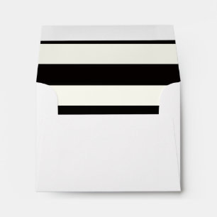Enveloppes Rayure noire et blanche