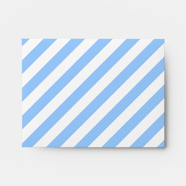 Enveloppes Rayures bleues et blanches (Devant)
