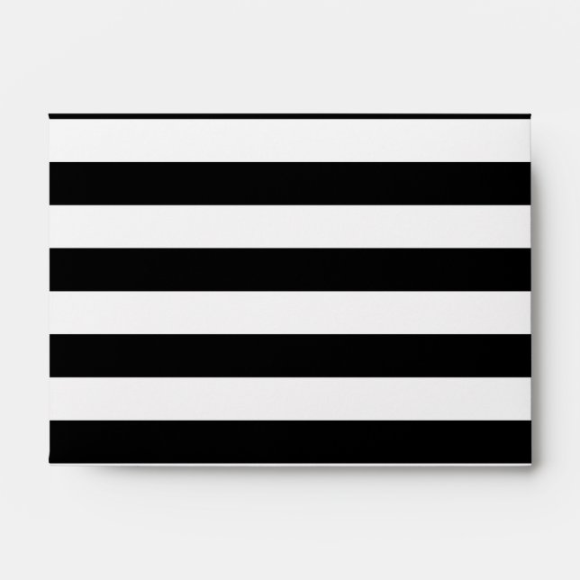 Enveloppes Rayures horizontales noires (Devant)