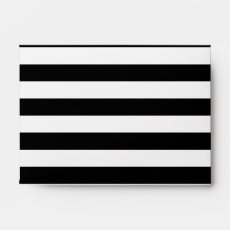 Enveloppes Rayures horizontales noires