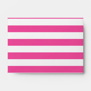 Enveloppes Rayures horizontales roses