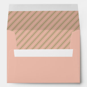Enveloppes Rayures roses poussiéreuses