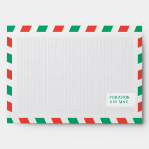 Enveloppes Red and Green Airmail 5x7