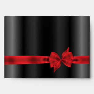 Enveloppes Red Bow de la Cravate noire