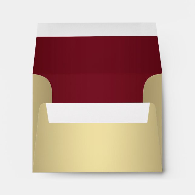 Enveloppes Red et Gold RSVP (Dos (Bas))