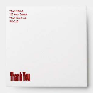Enveloppes red merci