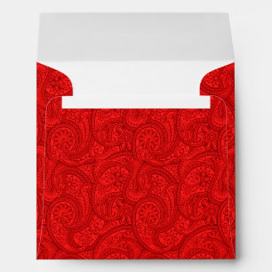 Enveloppes Red Paisley