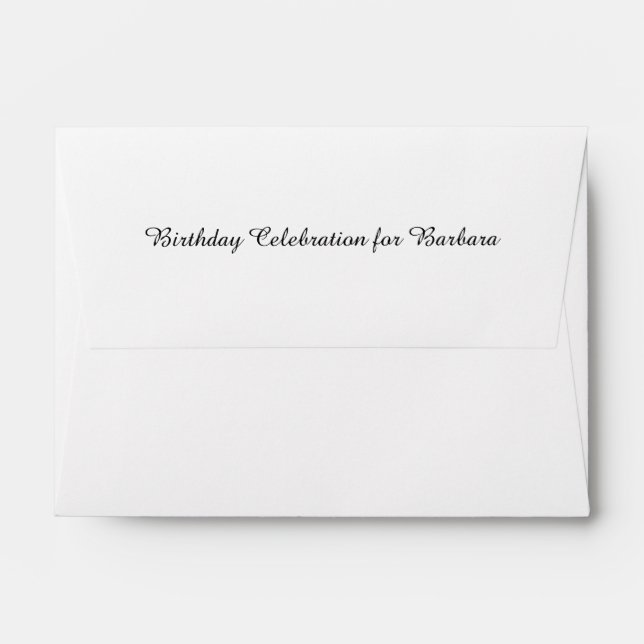 Enveloppes Red Riding Hood Fée Conte d'anniversaire (Dos (Haut rabat))