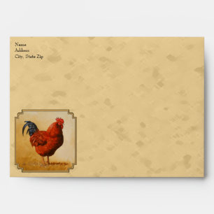 Enveloppes Rhode Island Red Rooster Yellow Arrière - plan