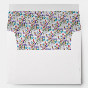 ENVELOPPES ROSE BLANC ET FLEURS VIERGES