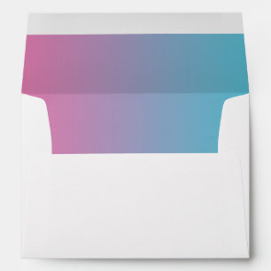 Enveloppes Rose et turquoise Ombre