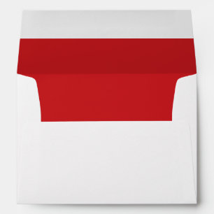 Enveloppes Rouge classique et blanc