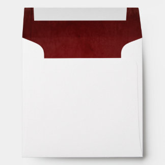 Enveloppes Rouge Faux Velvet Carré à revêtement texturé