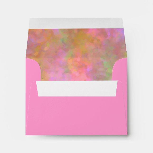 Enveloppes RSVP Abstract Design en rose (Dos (Bas))