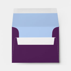 Enveloppes RSVP de mariage bleu prune et poudre