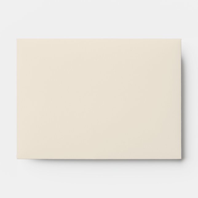 Enveloppes RSVP en lin or beige (Devant)