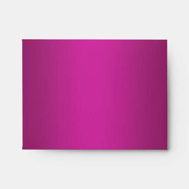 Enveloppes RSVP Fuchsia en lin rose chaud (Devant)