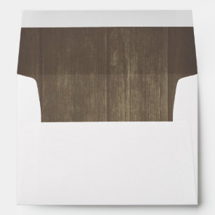 Enveloppes Rustic Barn Wood Vieux Mariage d'âge