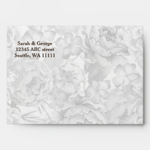 Enveloppes Rustic Country Peony Grange Mariage bois