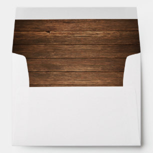 Enveloppes rustiques de mariage