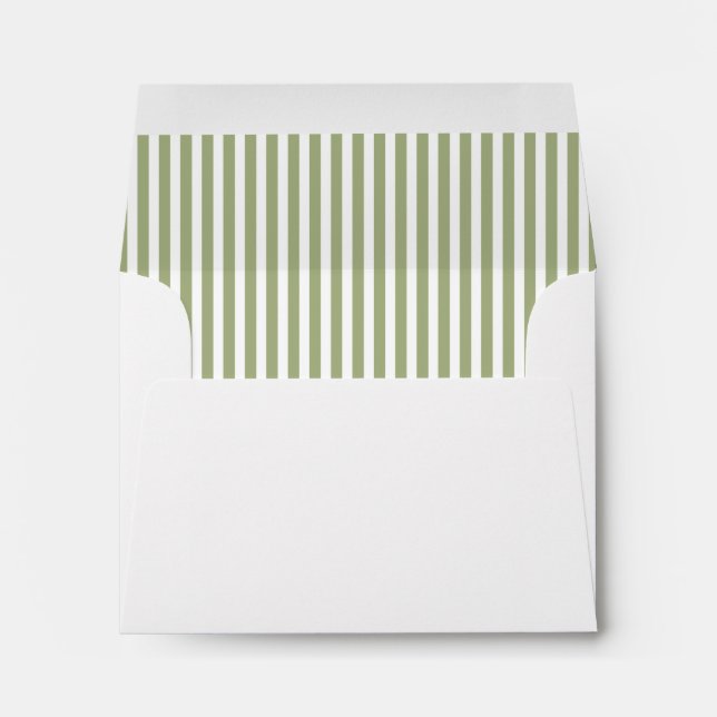 Enveloppes Sage Olive Vert Grille Linne (Dos (Bas))